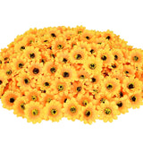 Load image into Gallery viewer, 100pcs Artificial Sunflower Head for DIY Decoration