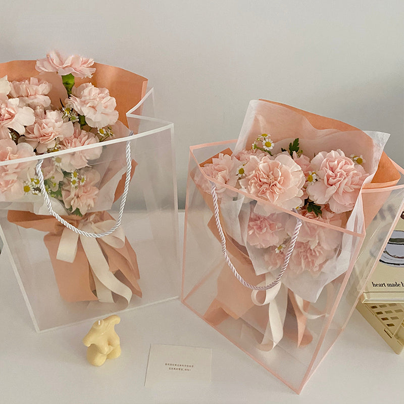 10PCS Transparent Framed Waterproof Flowers Bouquet Packaging Bag 13. –  Floral Supplies Store