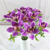 Load image into Gallery viewer, Artificial Orchid Flower Bouquet 10 Stems