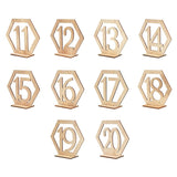 Load image into Gallery viewer, 10pcs Wooden Table Number Sign