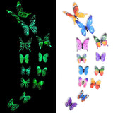 Load image into Gallery viewer, 24pcs Luminous 3D Butterfly Stickers for DIY Crafts