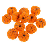 Load image into Gallery viewer, 12 Pcs Wool Felt Pumpkins Fall Decor Ornaments