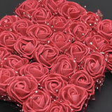 Load image into Gallery viewer, 144pcs 2cm Artificial Mini Foam Rose Heads with Tulle