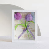 Load image into Gallery viewer, Crocheted Cotton Yarn Flower Photo Frame Gift for Her