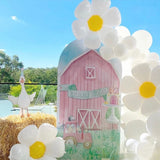 Load image into Gallery viewer, White Daisy Flower Foil Balloons