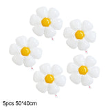 Load image into Gallery viewer, White Daisy Flower Foil Balloons