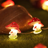 Load image into Gallery viewer, Battery Powered Mushroom LED String Fairy Lights