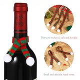 Load image into Gallery viewer, 20pcs Mini Santa Hats Christmas Scarf Wine Bottle Decors