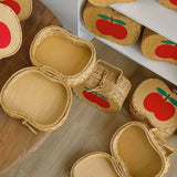 Load image into Gallery viewer, Red Apple Rattan Basket Vintage Gift Packaging Basket