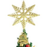 Load image into Gallery viewer, 23cm Snowflake Christmas Tree Topper Ornament