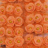 Load image into Gallery viewer, 72pcs 3cm Foam Roses with Faux Pearl Beads