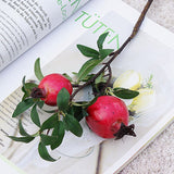 Load image into Gallery viewer, Artificial Pomegranate Branch with Green Leaves