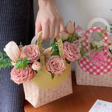 Load image into Gallery viewer, Cardboard Flower Basket Gift Box Pack 6 (24.4x21cm)