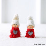 Load image into Gallery viewer, Set of 2 Christmas Angel Dolls Hanging Pendant Ornaments