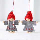 Load image into Gallery viewer, Set of 2 Christmas Angel Dolls Hanging Pendant Ornaments