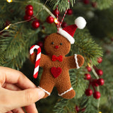 Load image into Gallery viewer, Set of 3 Gingerbread Man Ornaments for Christmas Tree