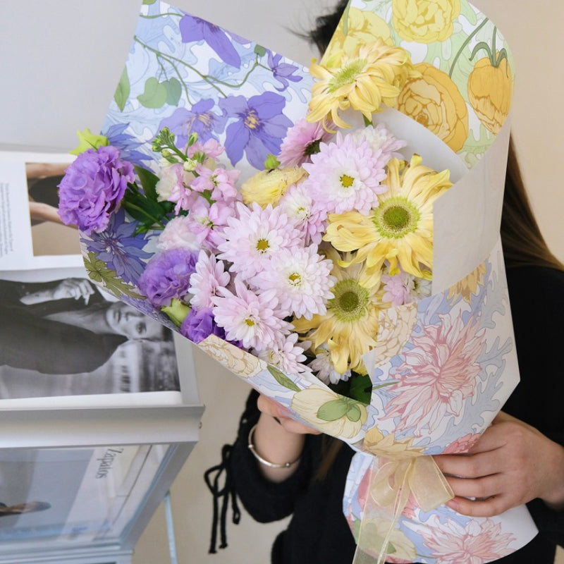 Spring Floral Print Wrapping Paper Pack 20 Floral Supplies Store spring-floral-print-wrapping-paper-pack-20-floral-supplies-store