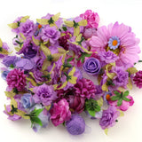 Load image into Gallery viewer, 50pcs Mixed Artificial Silk Flower Heads
