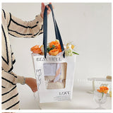 Load image into Gallery viewer, Gift Bouquet Bag with Window Valentine&#39;s Day Flower Bag 