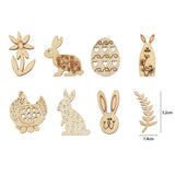 Load image into Gallery viewer, 50pcs/lot Easter Animal Wood Chips for DIY Decor