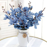 Load image into Gallery viewer, 20 Heads Artificial Silk Flower Magnolia Bouquet