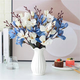 Load image into Gallery viewer, 20 Heads Artificial Silk Flower Magnolia Bouquet