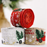 Load image into Gallery viewer, 5M Christmas Burlap Ribbon for DIY Crafting