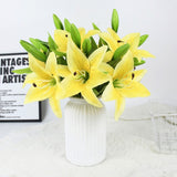 Load image into Gallery viewer, 5pcs 38cm Artificial Lily Flowers Bouquet