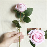 Load image into Gallery viewer, 5pcs Artificial Flowers Silk Rose Long Branch Bouquet