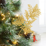 Load image into Gallery viewer, 20pcs Glitter Artificial Pine Needles Christmas Floral Picks