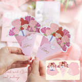 Load image into Gallery viewer, Happy Mother&#39;s Day Flower Greeting Cards Pack 20