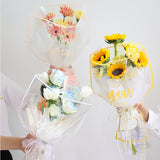Load image into Gallery viewer, Transparent Flower Bouquet Packing Bags with Border Pack 60