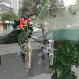 Load image into Gallery viewer, 8pcs Clear Flower Water Tubes with Suction Cup Wall-Mounted Vases