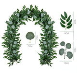 Load image into Gallery viewer, 6.5 Feet Artificial Eucalyptus Willow Vines Garland
