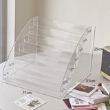 Load image into Gallery viewer, Large Capacity 7 Tiers Acrylic Desktop Display Business Cards Holder Organizer
