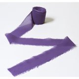 Load image into Gallery viewer, Fringe Chiffon Silk Ribbon for Bouquet Gifts Wrapping 4cm x 5m