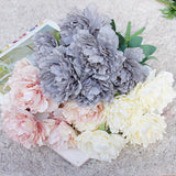 Load image into Gallery viewer, 7 Heads Artificial Blooming Peony Flower Bouquet