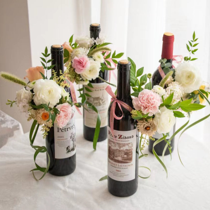 24 Pcs Red Wine Bottle Decorative Flower Foam Ball – Floral Supplies Store