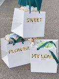 Load image into Gallery viewer, Set of 10 Square Packaging Bags for Flower Bouquets Large Shopping Bag