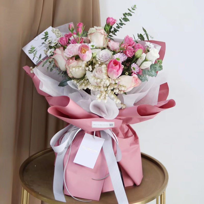 kraft Paper to Wrap Flowers, Light Yellow Korean Wrapping Paper Bouquet  Wrap, Floral Wrapping Paper for Bouquets,Flower Shop Florist Supplies  Wedding