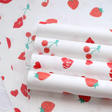 Load image into Gallery viewer, Set of 20 Strawberry Flower Wrapping Paper