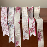 Load image into Gallery viewer, Florals Printing Silk Ribbon (4cmx5Yd)