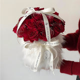 Load image into Gallery viewer, Valentine&#39;s Day Long Plush Velvet Hug Bucket Flower Gift Box