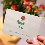 Load image into Gallery viewer, Retro Flower Greeting Cards with Envelopes Pack 12