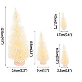 Load image into Gallery viewer, Set of 8 Mini Champagne Christmas Tree Decors