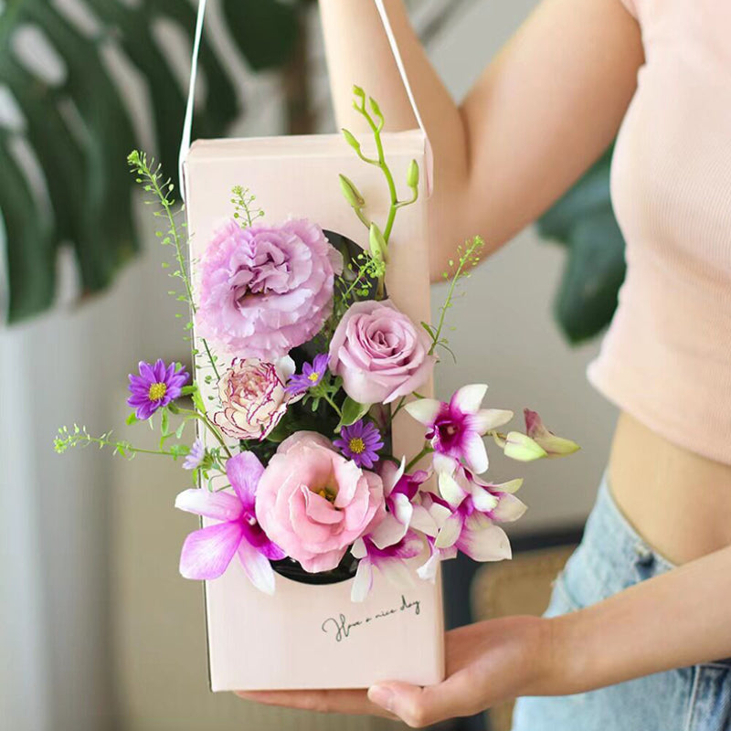 Rectangle Flower Box with Window – Floral Supplies Store