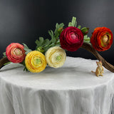 Load image into Gallery viewer, 1-Head Peach Ranunculus Artificial Flower Branch