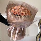 Load image into Gallery viewer, 20pcs English Letters Flower Bouquet Packaging Cellophane Paper