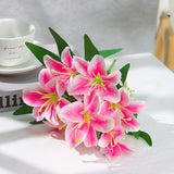 Load image into Gallery viewer, 7-Heads Artificial Flowers Lily Bouquet