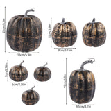 Load image into Gallery viewer, Set of 7 Artificial Pumpkins Fall Harvest Decorations